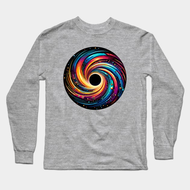 Black Hole (Singularity) Long Sleeve T-Shirt by MtWoodson